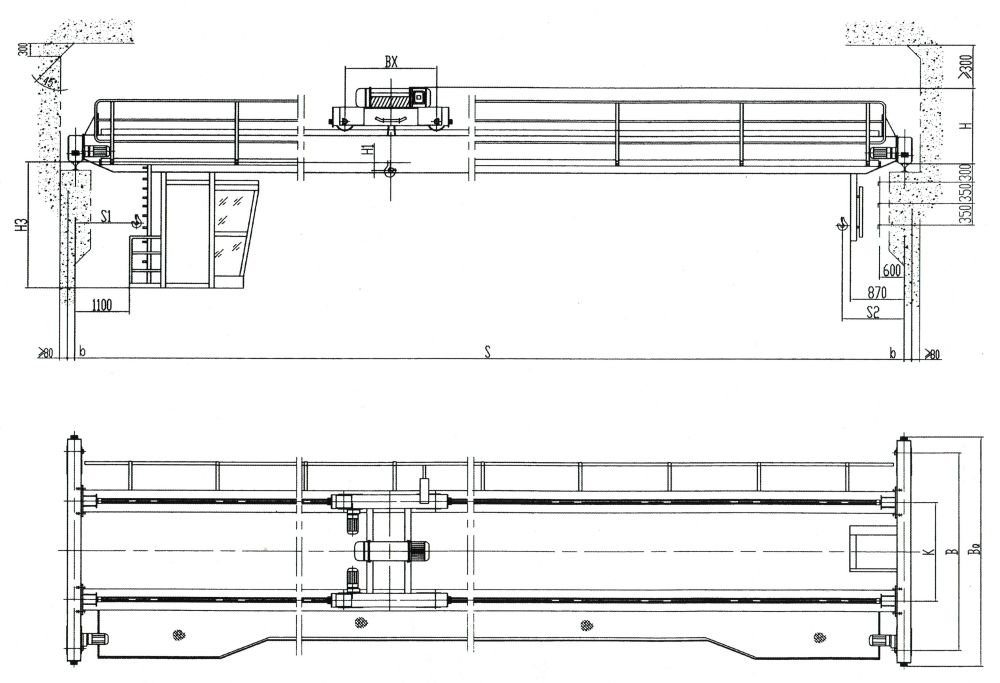 LH型電動葫蘆雙梁橋式起重機外形尺寸圖.jpg
